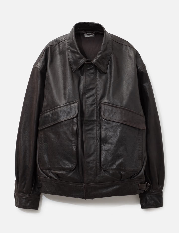 Cow Leather Flight Jacket
