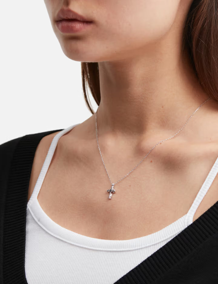 CRUCIS Mini Cross Pendant Necklace