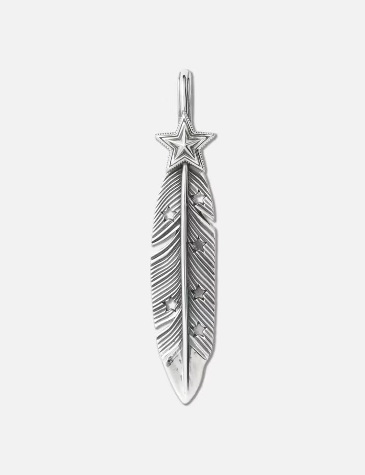 Cs Navajo Sheriff Star Arrow Feather Pendant – Starry Taipei