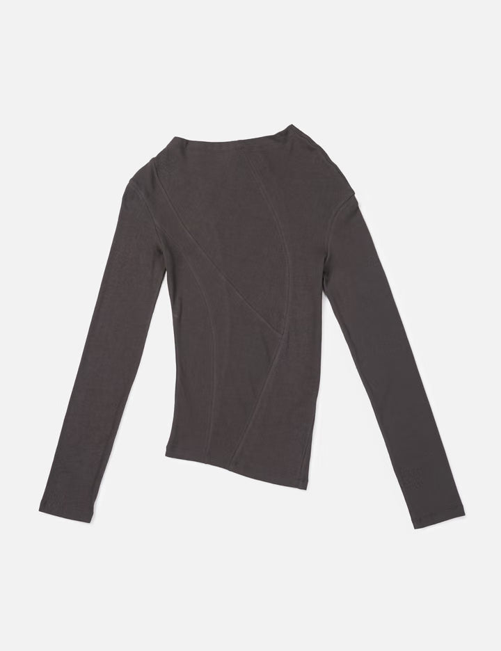 Curved Long Sleeve Top