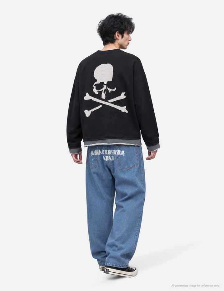 Cut-Off Boxy Crew Sweatshirt