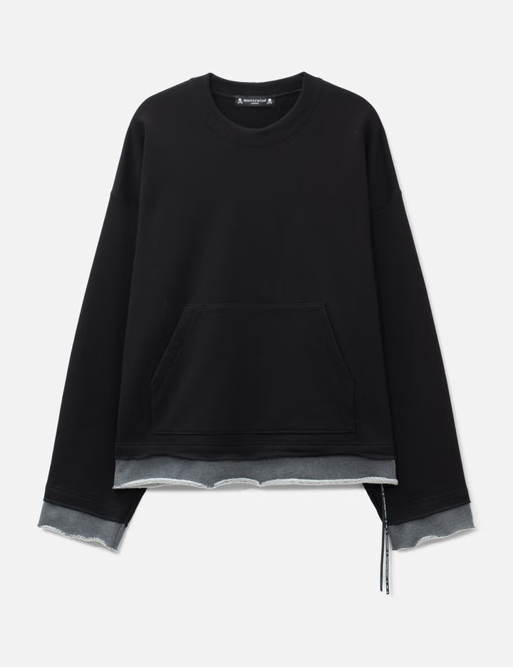 Cut-Off Boxy Crew Sweatshirt