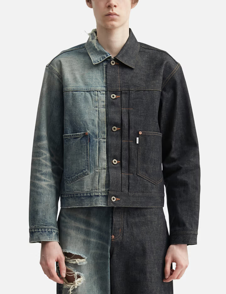 Half Aged Denim Jacket