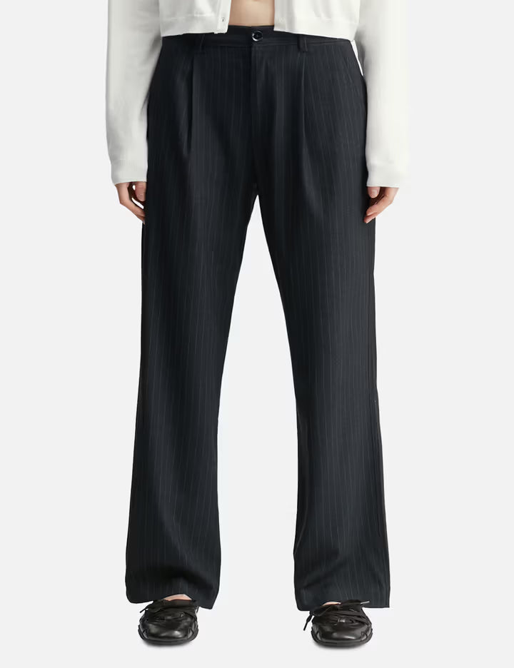 G Gentle Wide Leg Pinstripe Pants