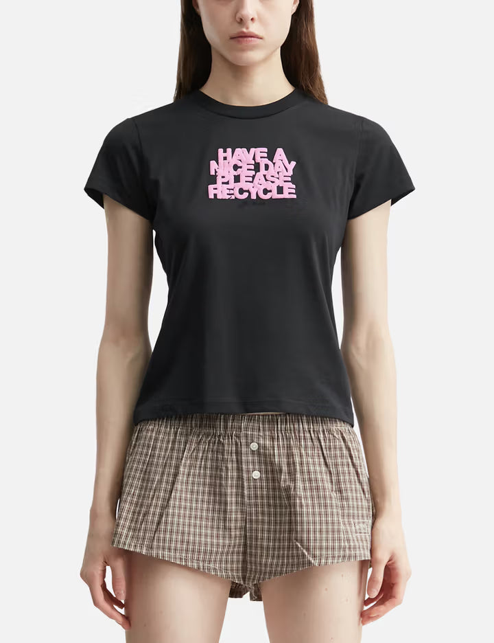 Daisy Duck Pink Printed Baby Fit T-Shirt