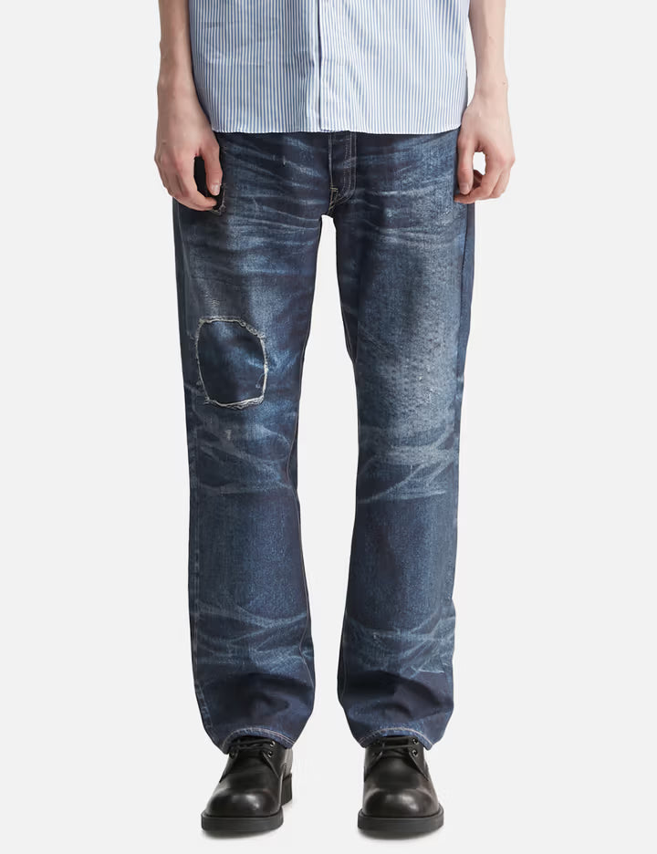 Junya Watanabe MAN X New Manual Cotton Nylon Twill Transfer Printed Pants