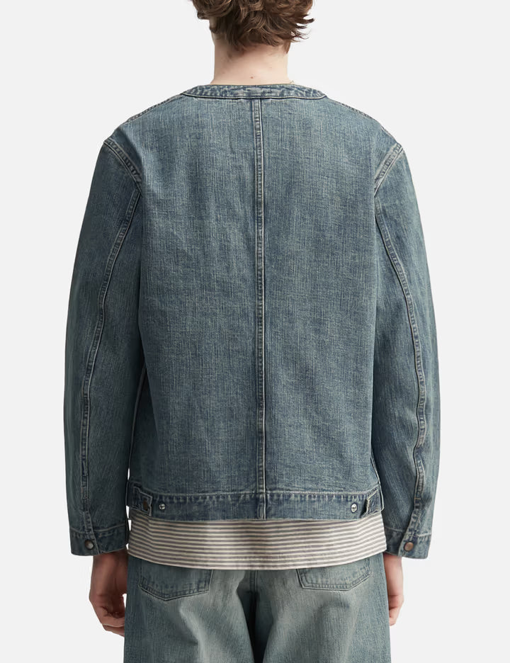 Faded Button Dneim Jacket