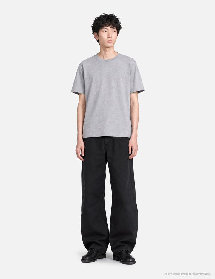 Deep Curved Jumbo Washed Pants