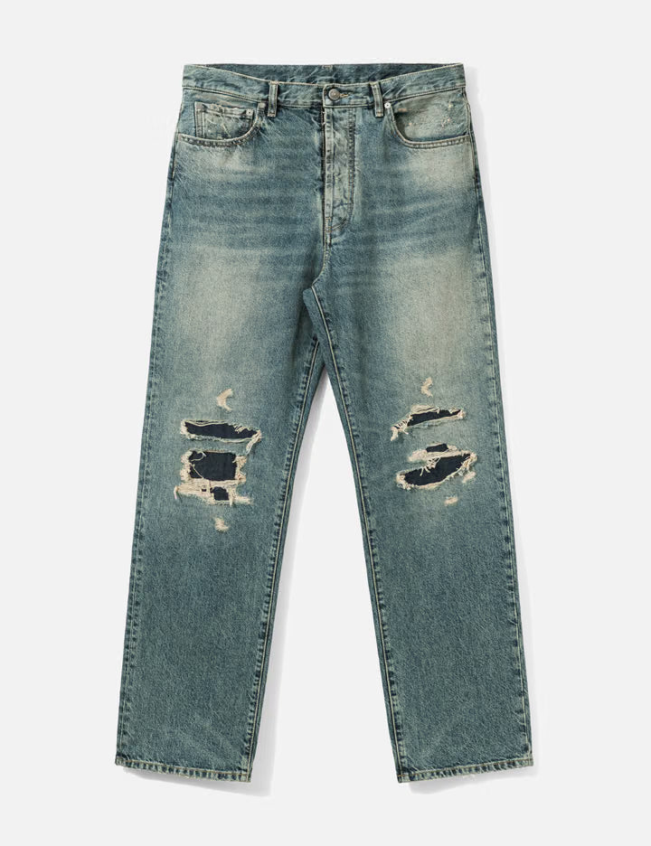 Distressed Denim Jeans