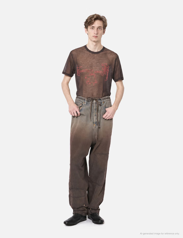 Double-End Selvedge Denim Pants Gradation