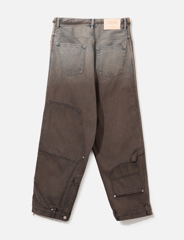 Double-End Selvedge Denim Pants Gradation