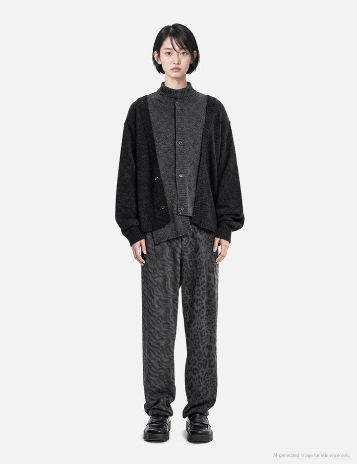 Double Layered Turtleneck Cardigan