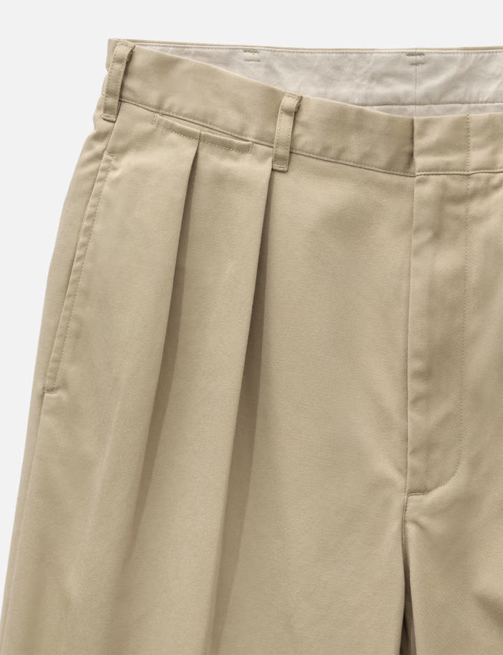 Double Pleated Chino Pants