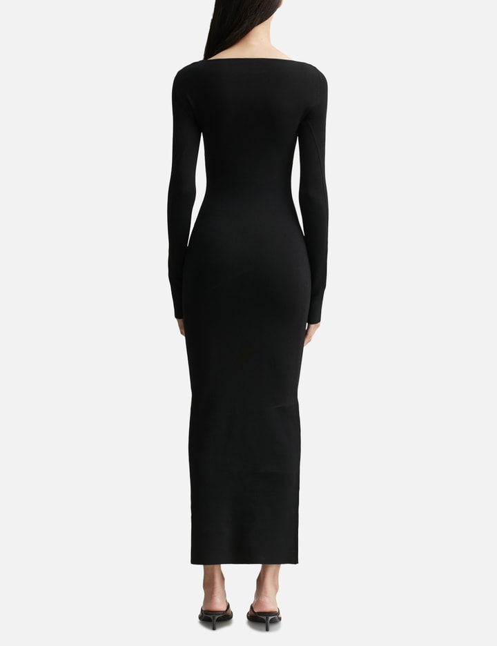Boat Neck Midi Dress