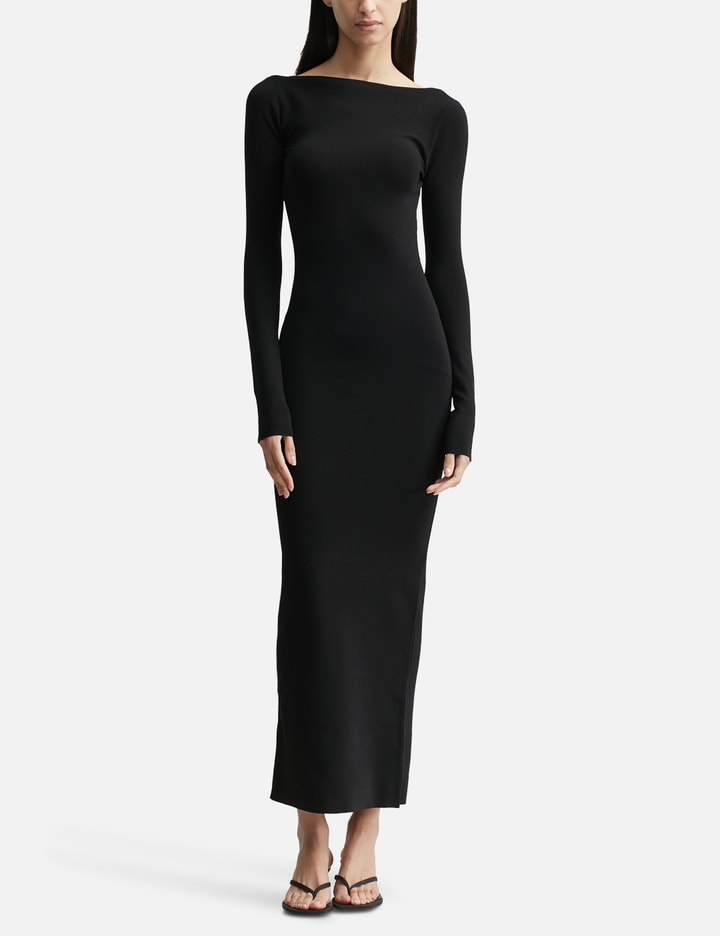 Boat Neck Midi Dress