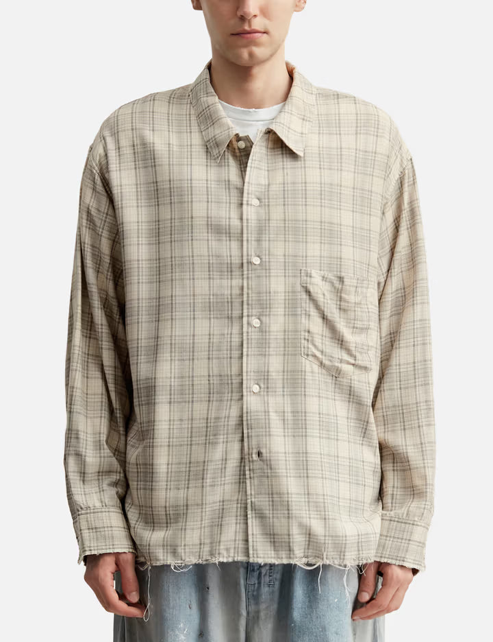 Aging Rayon Check Shirt