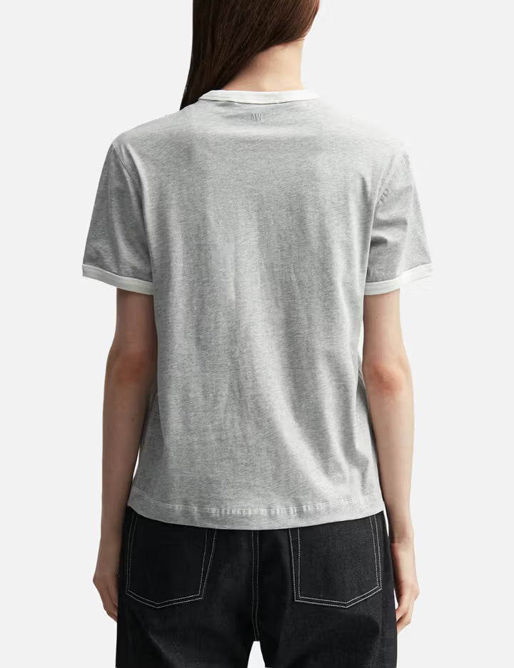 Cotton Ami Paris Knitted Patch T-Shirt