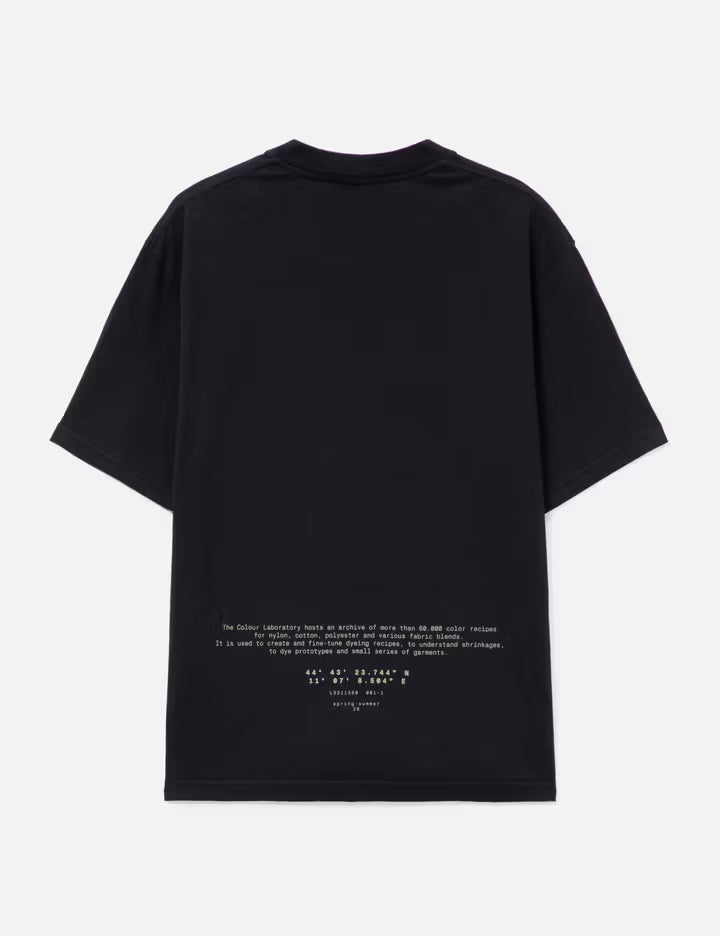 Organic Cotton Jersey Regular Fit T-Shirt With Light Compass Print