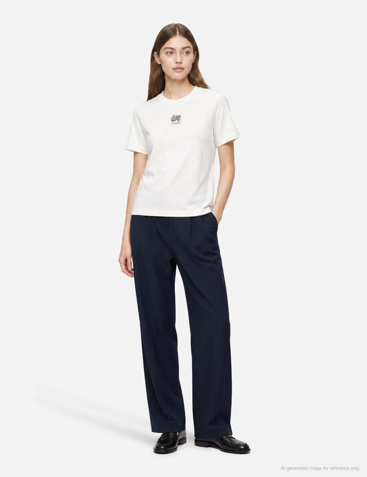 Embroidery Accent Jersey T-Shirt