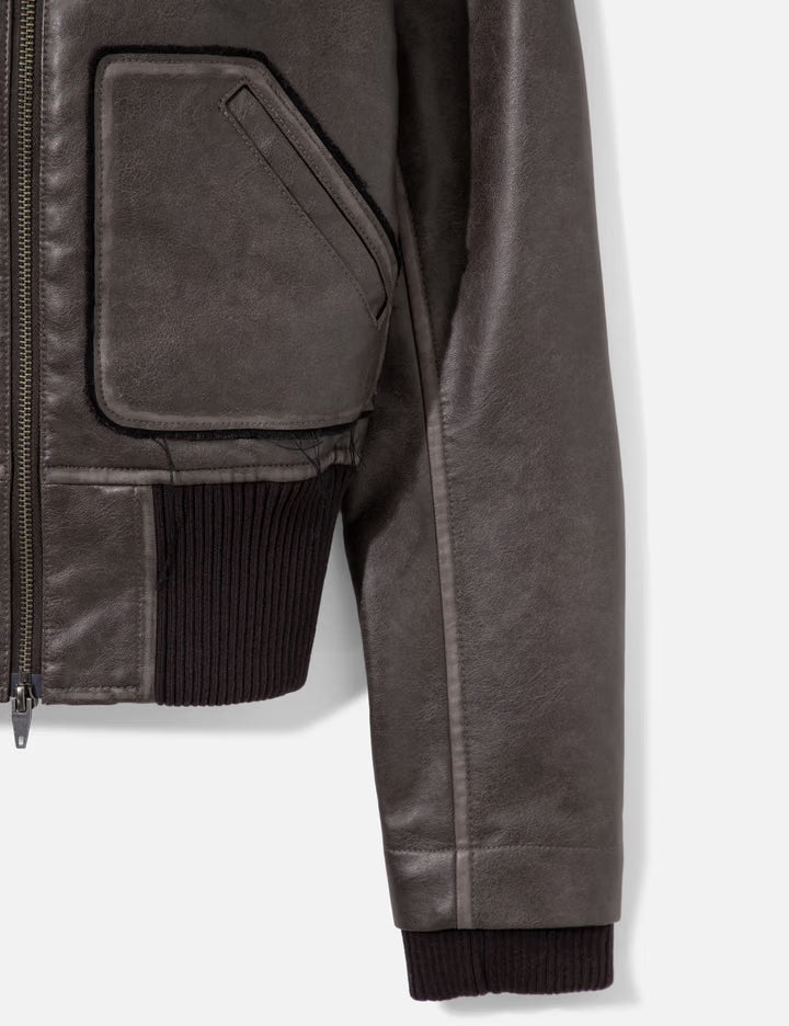 Faded Leather Blouson