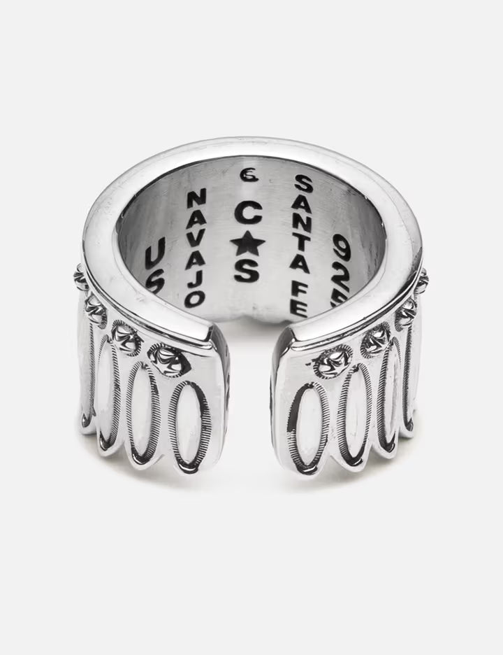 Feather Head Star Ring
