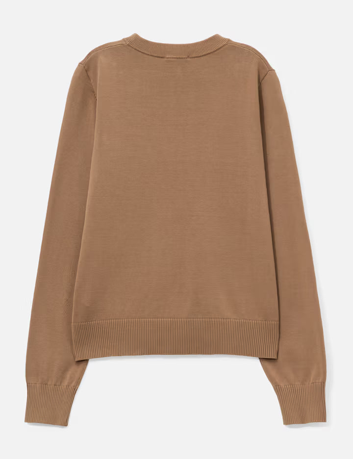 Fine Cotton Graphic Sweater Cherry