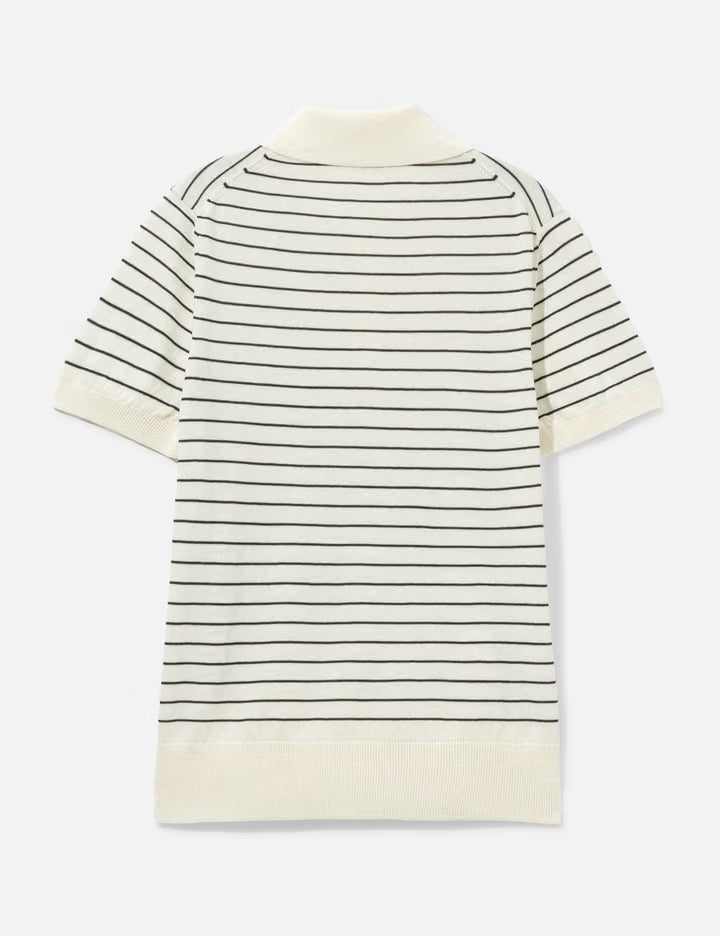Fitted Striped Polo