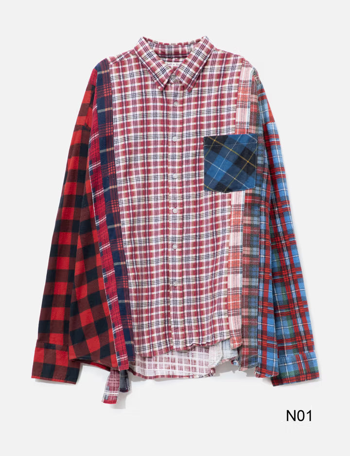 Flannel Shirt - 7 Cuts Wide Shirt