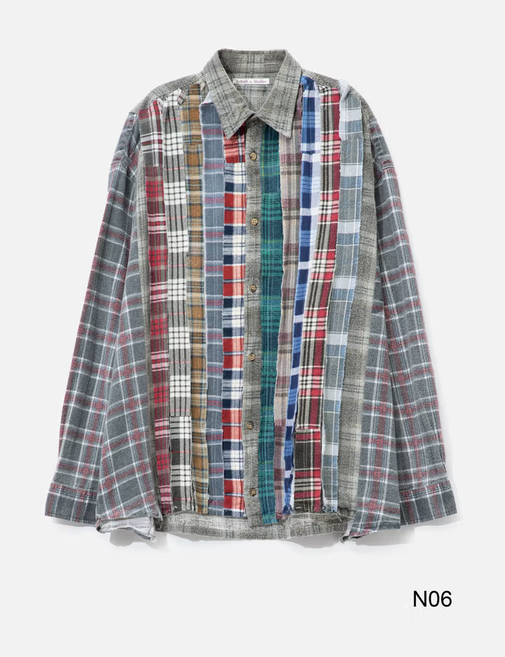 Flannel Shirt - Ribbon Wide Shirt