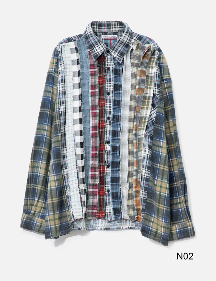 Flannel Shirt - Ribbon Wide Shirt
