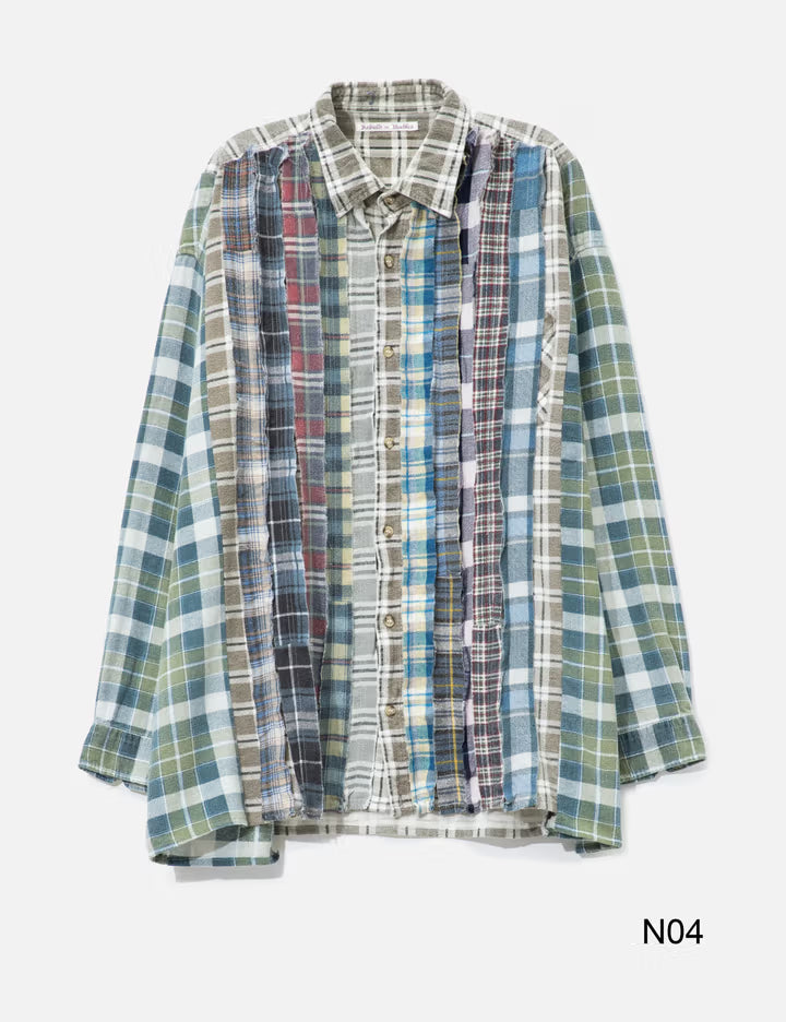 Flannel Shirt - Ribbon Wide Shirt