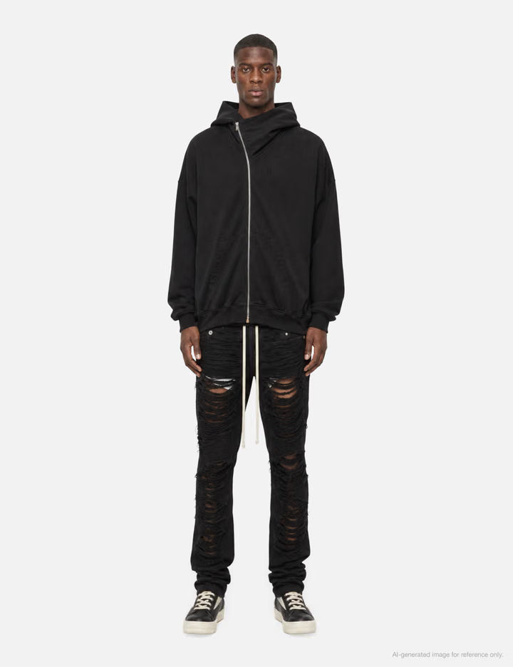 Fog Cut Shredded Denim Jeans