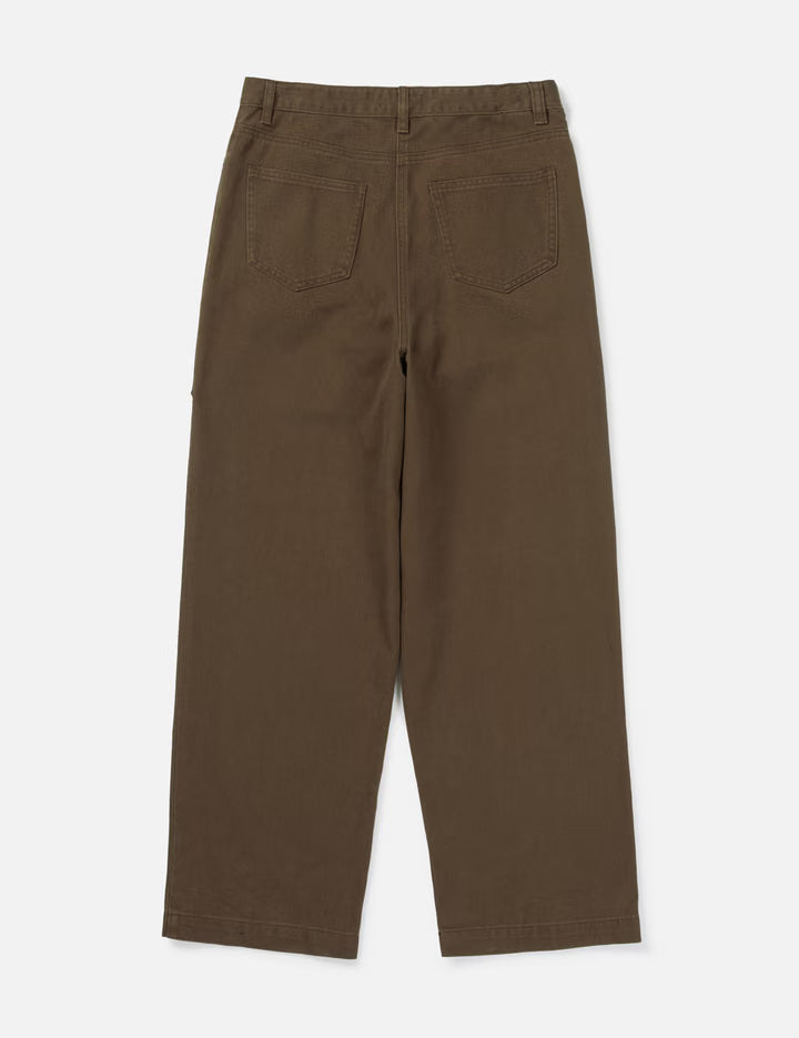 Frayed Panel Wide Pants