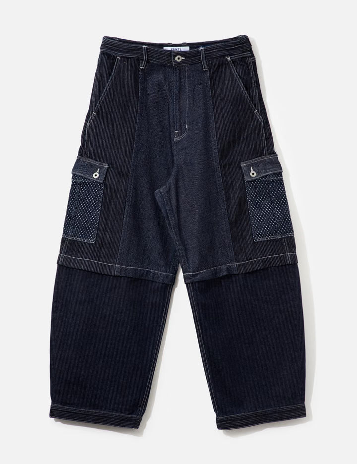 Front Pocket Wide Pants Rinse