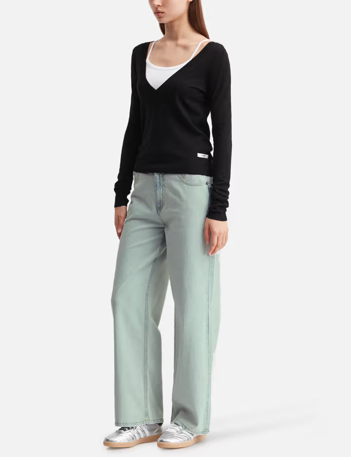 G Deep V-Neck Knit