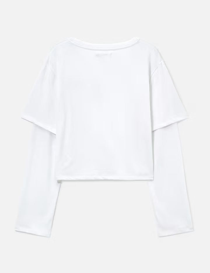 G Double Sleeve Letter T-Shirt