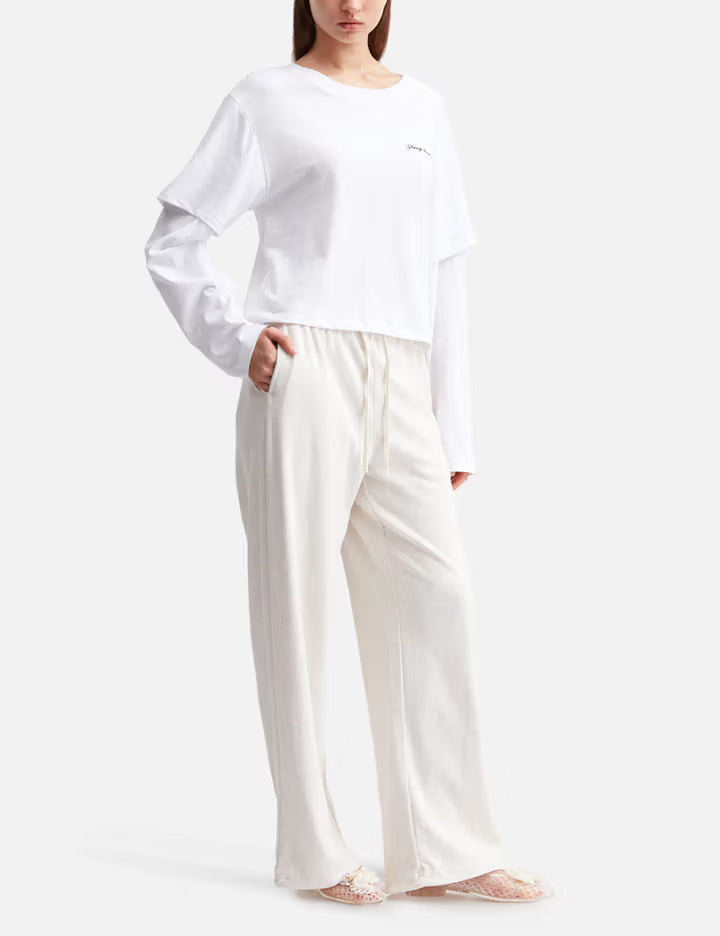 G Double Sleeve Letter T-Shirt