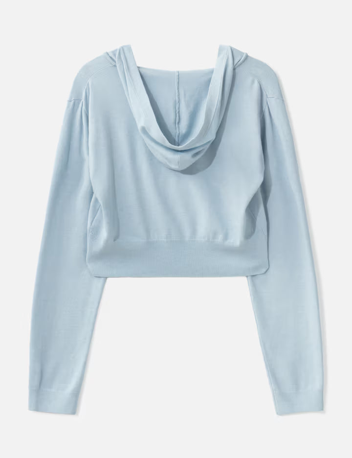 G Hug V-Neck Knit Hoodie