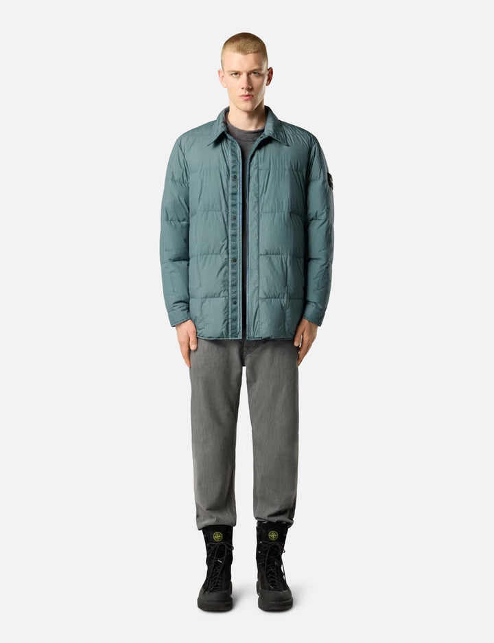 Garment Dyed Crinkle Reps NY Puffer Shirt Jacket