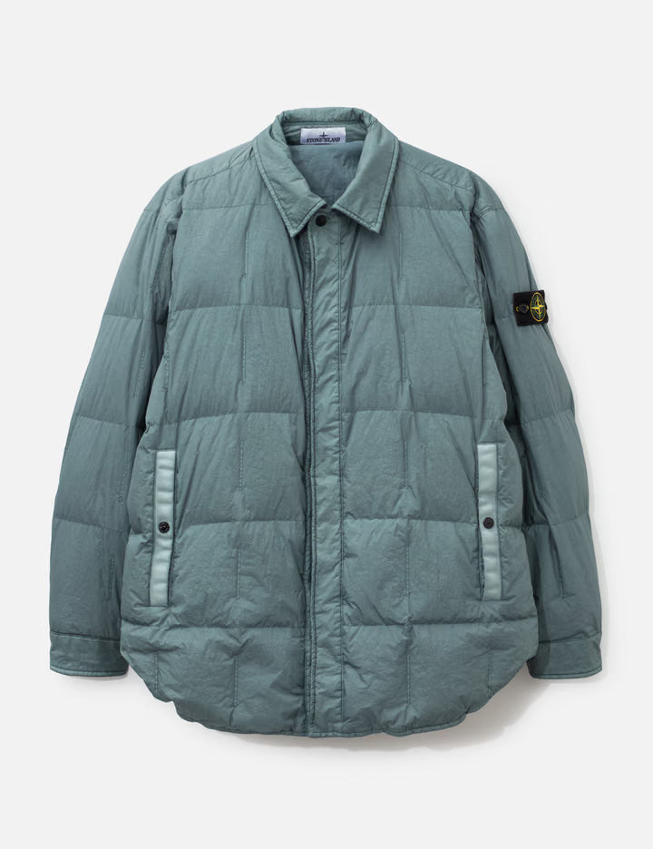 Garment Dyed Crinkle Reps NY Puffer Shirt Jacket