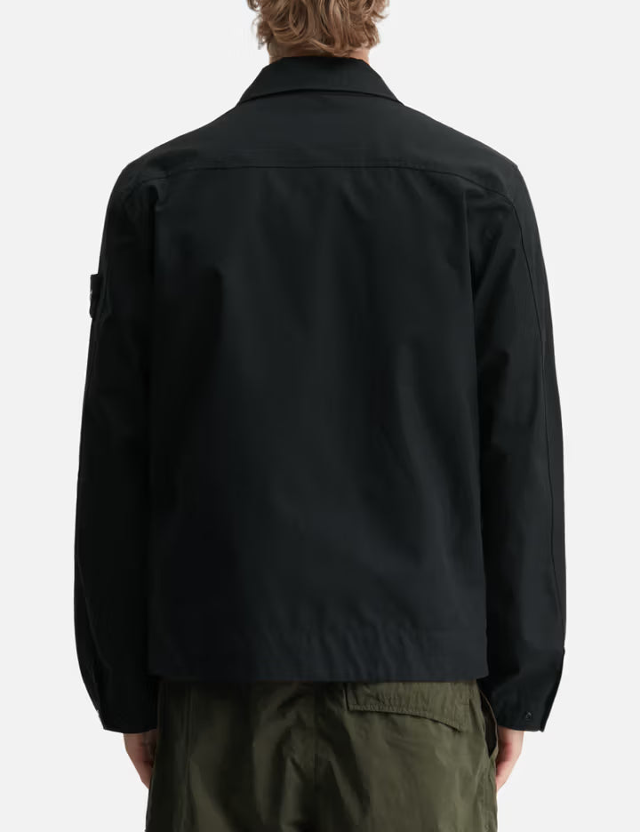 Ghost Cotton Canvas Zip-Up Shirt