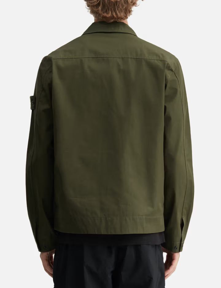 Ghost Cotton Canvas Zip-Up Shirt