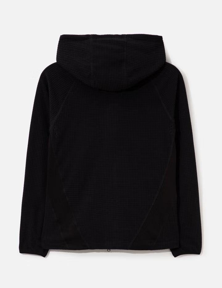 Grid Zip-Up Hoodie