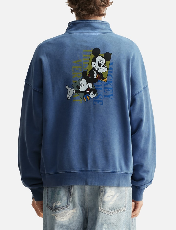 thisisneverthat x Disney TNT_Mickey_Frame Half Zip Sweatshirt
