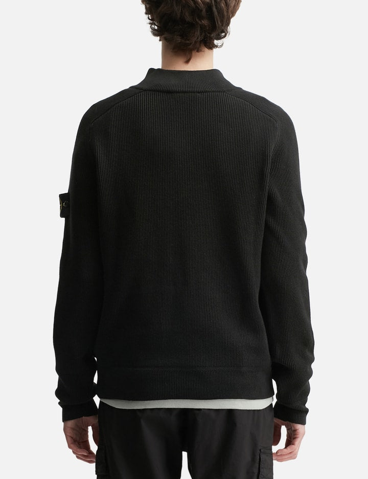 Half Zip Waffle Knit