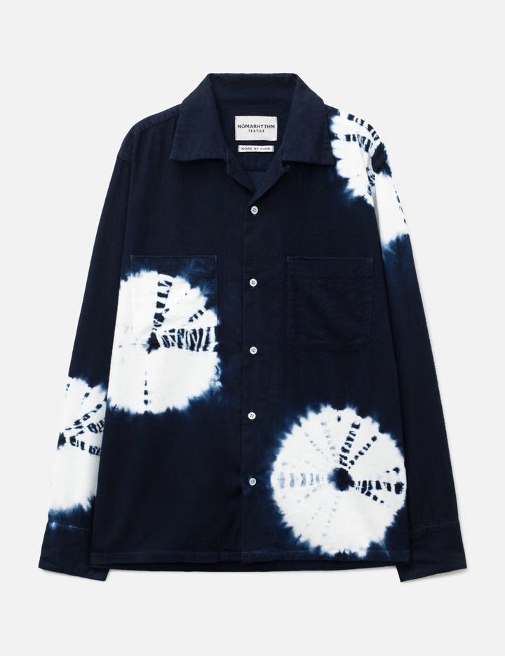 Hand Dye "Shibori" Flannel Shirt