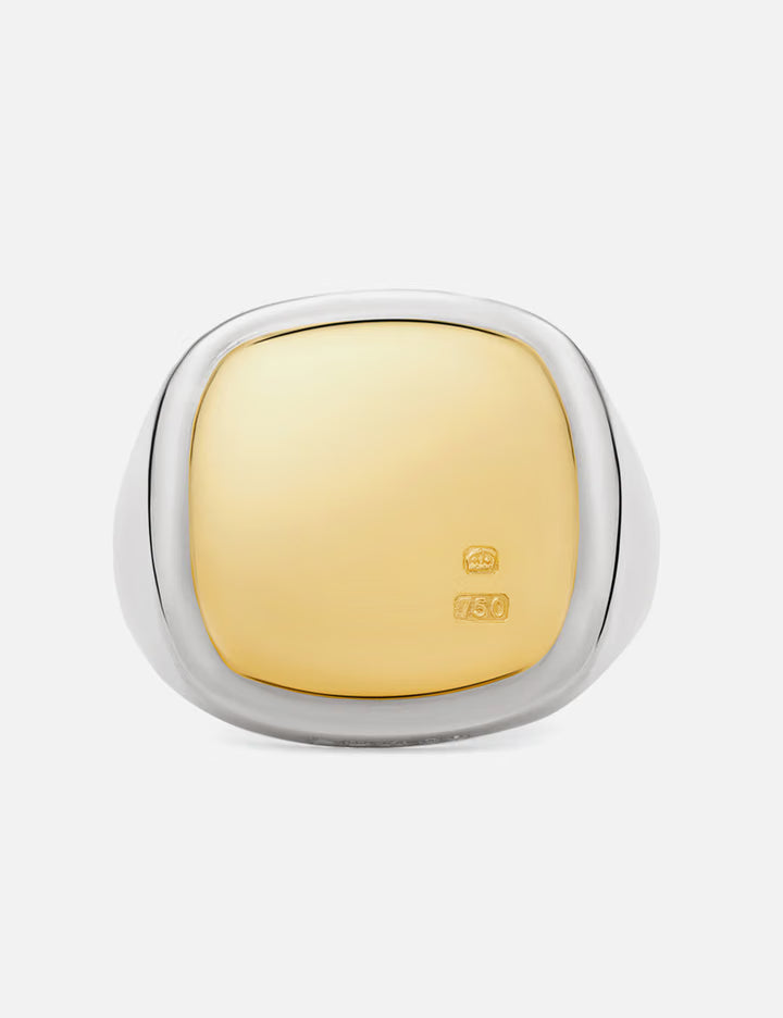 Heavy Cushion Signet Ring
