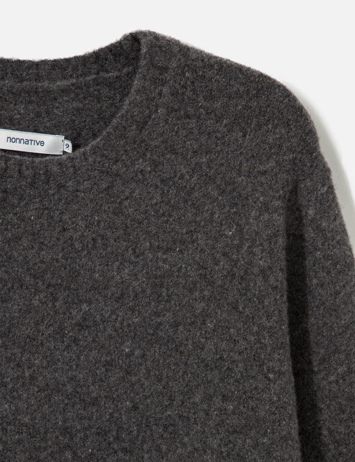 Hiker Crew Sweater Wool Boucle Knit