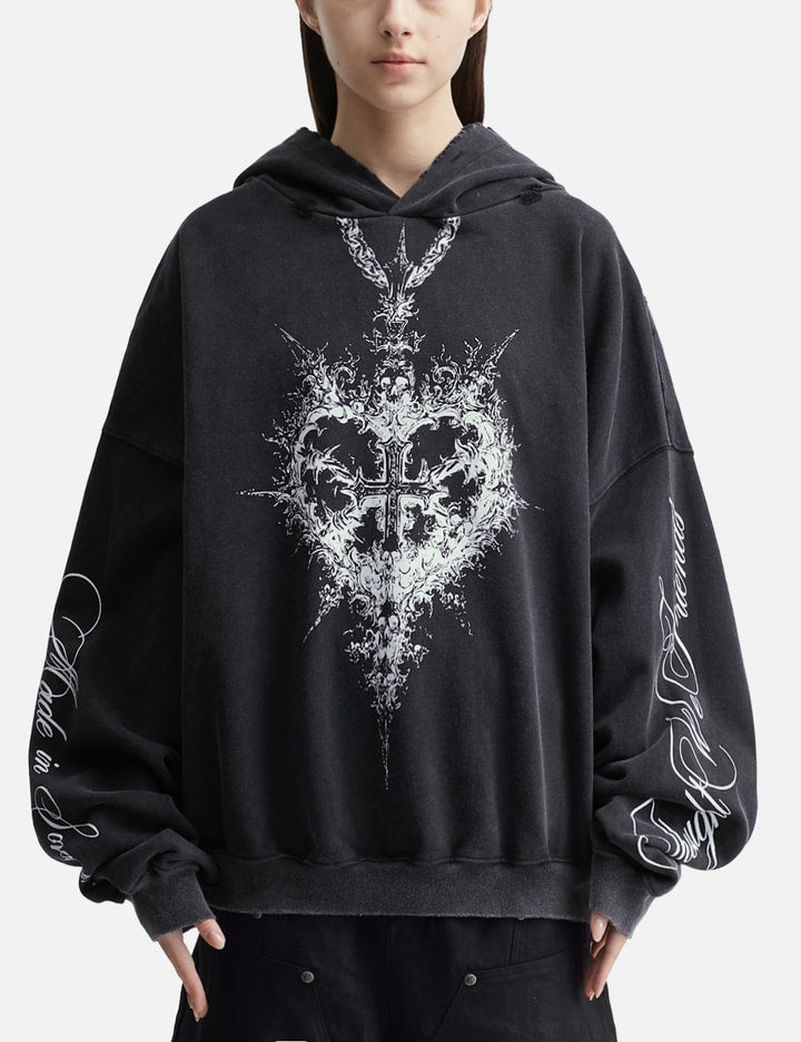 "Alis" Printed Necklace Hoodie