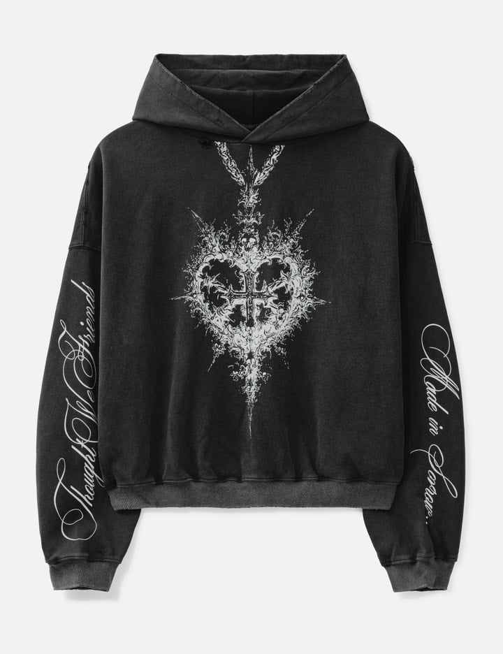 "Alis" Printed Necklace Hoodie